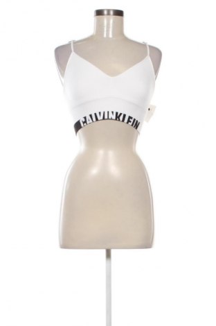 Дамски спортен топ Calvin Klein, Размер XS, Цвят Екрю, Цена 77,00 лв.