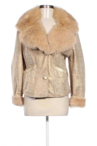 Damski skórzany płaszcz Unbranded, Rozmiar M, Kolor Beżowy, Cena 584,51 zł