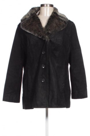 Γυναικείο δερμάτινο μπουφάν Canda, Μέγεθος XL, Χρώμα Μαύρο, Τιμή 50,00 €