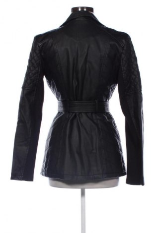 Дамско кожено яке Guess, Размер S, Цвят Черен, Цена 97,75 лв.