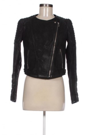 Dámska kožená bunda  H&M, Veľkosť M, Farba Čierna, Cena  49,62 €
