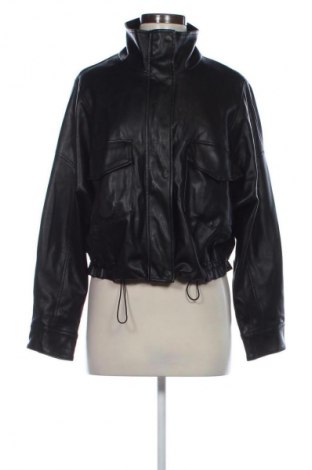 Geacă de piele pentru femei Mango, Mărime M, Culoare Negru, Preț 107,89 Lei