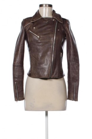 Dámska kožená bunda  Mango, Veľkosť XS, Farba Hnedá, Cena  41,98 €