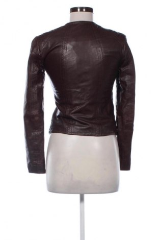 Дамско кожено яке Massimo Dutti, Размер M, Цвят Кафяв, Цена 156,94 лв.