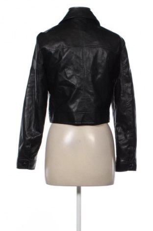 Geacă de piele pentru femei Stradivarius, Mărime M, Culoare Negru, Preț 152,63 Lei