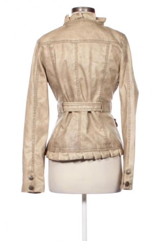 Дамско кожено яке Unbranded, Размер M, Цвят Бежов, Цена 58,00 лв.