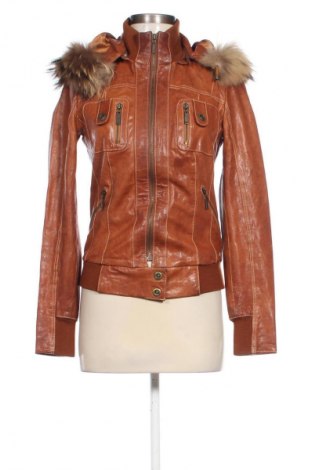 Damen Lederjacke Unbranded, Größe M, Farbe Braun, Preis 32,99 €