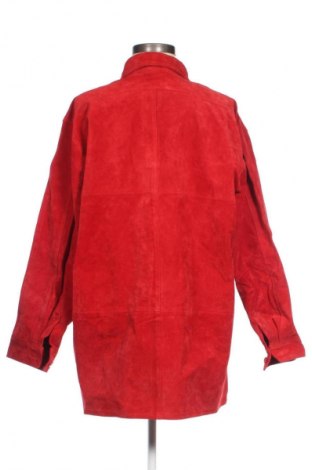 Дамско кожено яке Unbranded, Размер XL, Цвят Червен, Цена 97,75 лв.