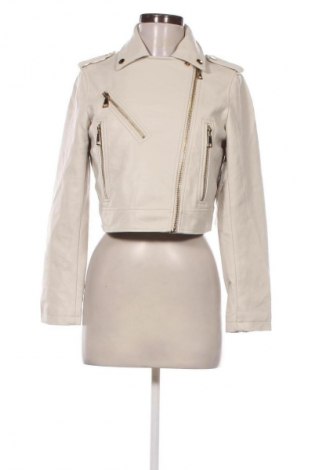 Damska kurtka skórzana Unbranded, Rozmiar XS, Kolor ecru, Cena 187,99 zł