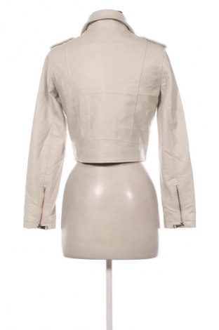 Damska kurtka skórzana Unbranded, Rozmiar XS, Kolor ecru, Cena 187,99 zł