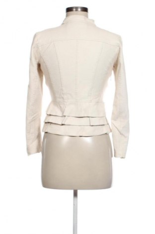 Дамско кожено яке Unbranded, Размер S, Цвят Екрю, Цена 58,00 лв.