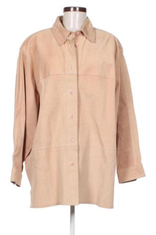 Dámska kožená bunda  Unbranded, Veľkosť XXL, Farba Béžová, Cena  50,00 €