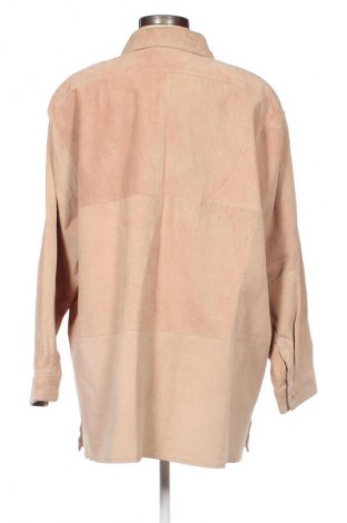 Dámska kožená bunda  Unbranded, Veľkosť XXL, Farba Béžová, Cena  50,00 €
