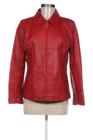 Дамско кожено яке Unbranded, Размер L, Цвят Червен, Цена 97,01 лв.