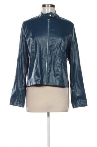 Дамско кожено яке Unbranded, Размер M, Цвят Син, Цена 58,00 лв.