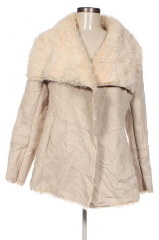 Damenmantel Bershka, Größe L, Farbe Beige, Preis 43,99 €