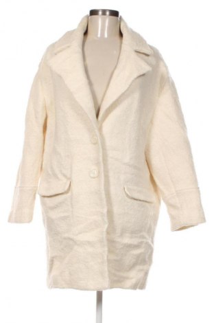 Γυναικείο παλτό Pimkie, Μέγεθος L, Χρώμα Εκρού, Τιμή 32,99 €