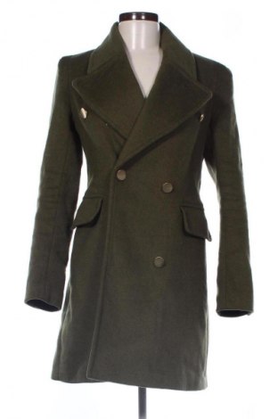 Дамско палто Stradivarius, Размер S, Цвят Зелен, Цена 166,44 лв.