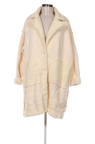 Дамско палто Unbranded, Размер XL, Цвят Екрю, Цена 64,99 лв.