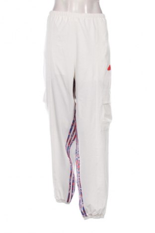 Дамско спортно долнище Adidas, Размер L, Цвят Бял, Цена 41,06 лв.