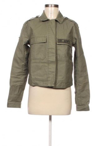 Дамско яке Pull&Bear, Размер S, Цвят Зелен, Цена 25,99 лв.