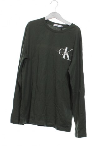 Dziecięca bluzka Calvin Klein Jeans, Rozmiar 13-14y/ 164-168 cm, Kolor Zielony, Cena 151,99 zł