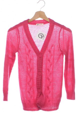 Kinder Strickjacke H&M, Größe 8-9y/ 134-140 cm, Farbe Rosa, Preis 8,75 €