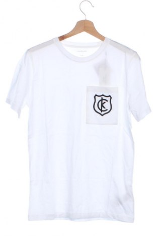 Детска тениска Calvin Klein Jeans, Размер 14-15y/ 168-170 см, Цвят Бял, Цена 14,99 лв.