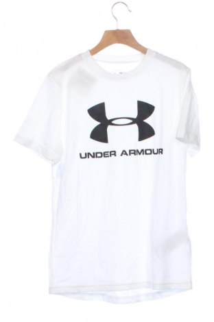 Kinder T-Shirt Under Armour, Größe 11-12y/ 152-158 cm, Farbe Weiß, Preis 13,00 €