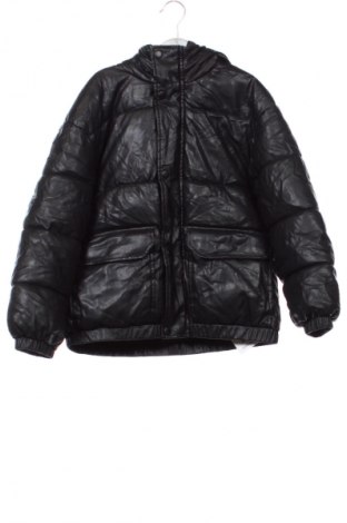 Детско кожено яке Zara, Размер 8-9y/ 134-140 см, Цвят Черен, Цена 61,99 лв.