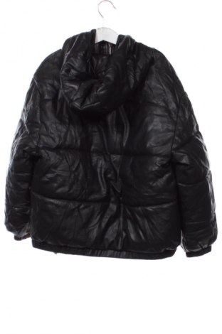 Детско кожено яке Zara, Размер 8-9y/ 134-140 см, Цвят Черен, Цена 61,99 лв.