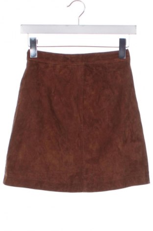 Kožená sukně  Stradivarius, Velikost XS, Barva Hnědá, Cena  809,00 Kč