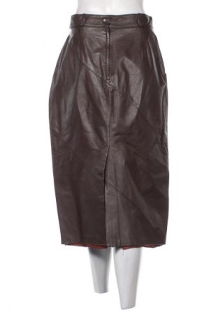 Кожена пола Unbranded, Размер XL, Цвят Кафяв, Цена 58,00 лв.