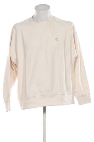 Bluză de bărbați Calvin Klein Jeans, Mărime L, Culoare Bej, Preț 417,99 Lei