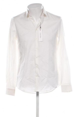 Cămașă de bărbați Calvin Klein, Mărime M, Culoare Ecru, Preț 424,99 Lei