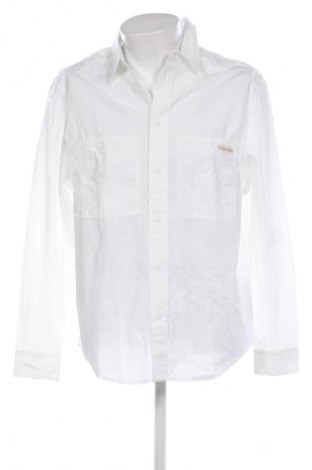 Ανδρικό πουκάμισο Calvin Klein Jeans, Μέγεθος M, Χρώμα Λευκό, Τιμή 36,99 €