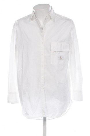Herrenhemd Calvin Klein Jeans, Größe M, Farbe Weiß, Preis 79,99 €