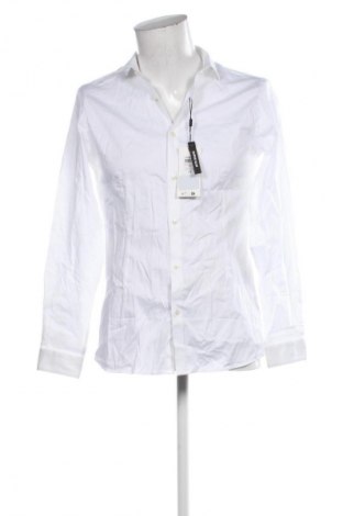 Ανδρικό πουκάμισο Jack & Jones, Μέγεθος M, Χρώμα Λευκό, Τιμή 50,99 €