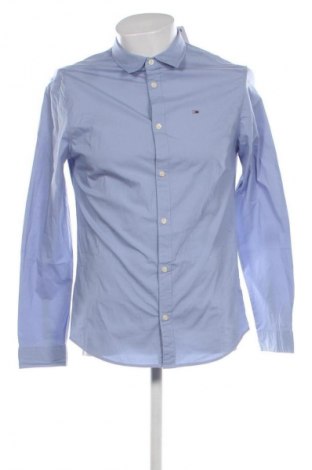 Cămașă de bărbați Tommy Jeans, Mărime L, Culoare Albastru, Preț 265,99 Lei
