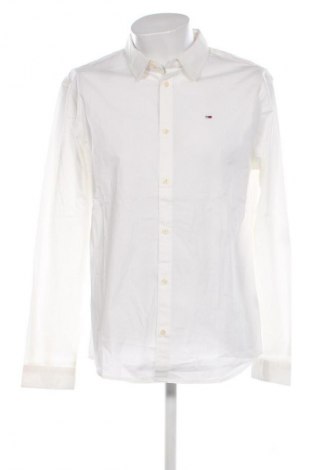 Cămașă de bărbați Tommy Jeans, Mărime XL, Culoare Ecru, Preț 443,99 Lei
