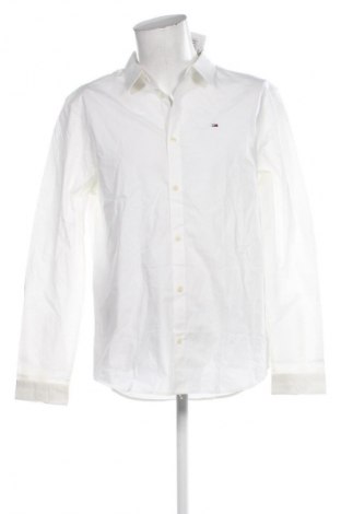 Cămașă de bărbați Tommy Jeans, Mărime XL, Culoare Ecru, Preț 443,99 Lei