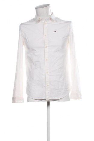 Ανδρικό πουκάμισο Tommy Jeans, Μέγεθος M, Χρώμα Εκρού, Τιμή 85,99 €