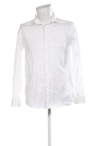Ανδρικό πουκάμισο Zara, Μέγεθος M, Χρώμα Λευκό, Τιμή 17,30 €