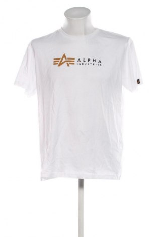 Męski T-shirt Alpha Industries, Rozmiar XL, Kolor Biały, Cena 166,99 zł