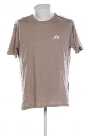 Herren T-Shirt Alpha Industries, Größe XL, Farbe Beige, Preis € 41,99