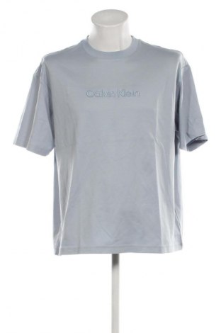 Tricou de bărbați Calvin Klein, Mărime L, Culoare Albastru, Preț 217,99 Lei