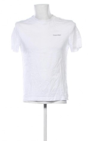 Herren T-Shirt Calvin Klein, Größe M, Farbe Weiß, Preis 22,99 €