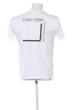 Herren T-Shirt Calvin Klein, Größe M, Farbe Weiß, Preis 22,99 €