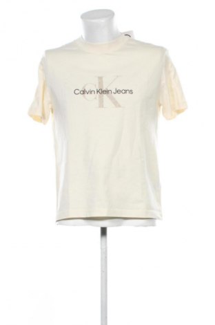 Tricou de bărbați Calvin Klein Jeans, Mărime S, Culoare Bej, Preț 149,99 Lei