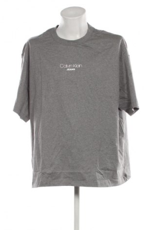 Tricou de bărbați Calvin Klein Jeans, Mărime XXL, Culoare Gri, Preț 271,99 Lei